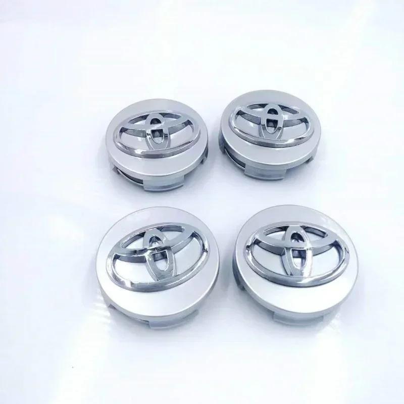 4 Stück 62mm Auto Radnabendeckel Nabenkappe Felgennabe Staubschutz Abdeckung Emblem Für Toyota coroll acamry rav4 prius yaris Zubehör