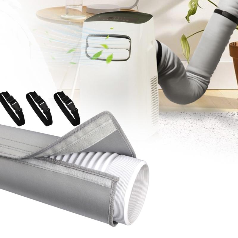 Portable Air Conditioner Hose Insulation Wrap 53 X 150 Cm, Elastic Band Cover for Bedroom and Home Office Cooling