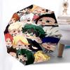 1pc Chibi Anime Characters Automatic Opening Umbrella, Portable Tri-Fold Design with 8-Bone Iron Frame, Outdoor, Perfect Gift for Fans, Travelers, Eve
