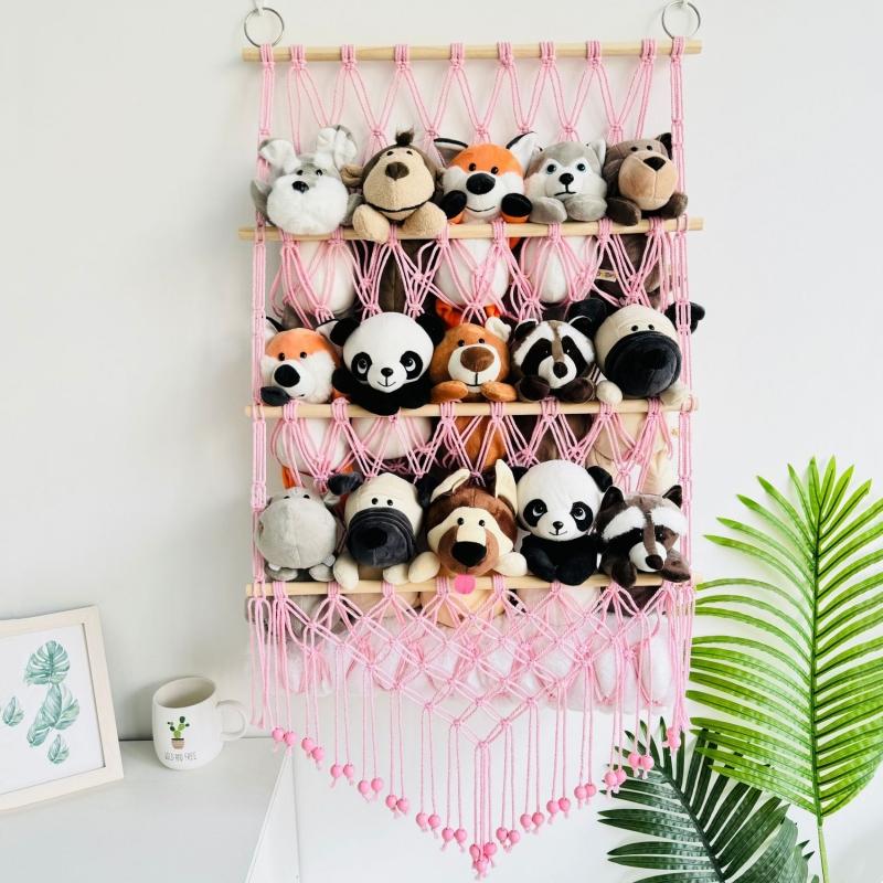 Stuffed Animal Net For Plushie Toys, Animal Storage, Corner Hanging Pet Storage For Organizing Your Teddy And Stuffy Collection