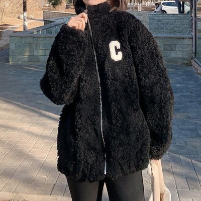 Chaqueta polar para mujer nueva invierno polar otoño e invierno polar suéter corto grueso