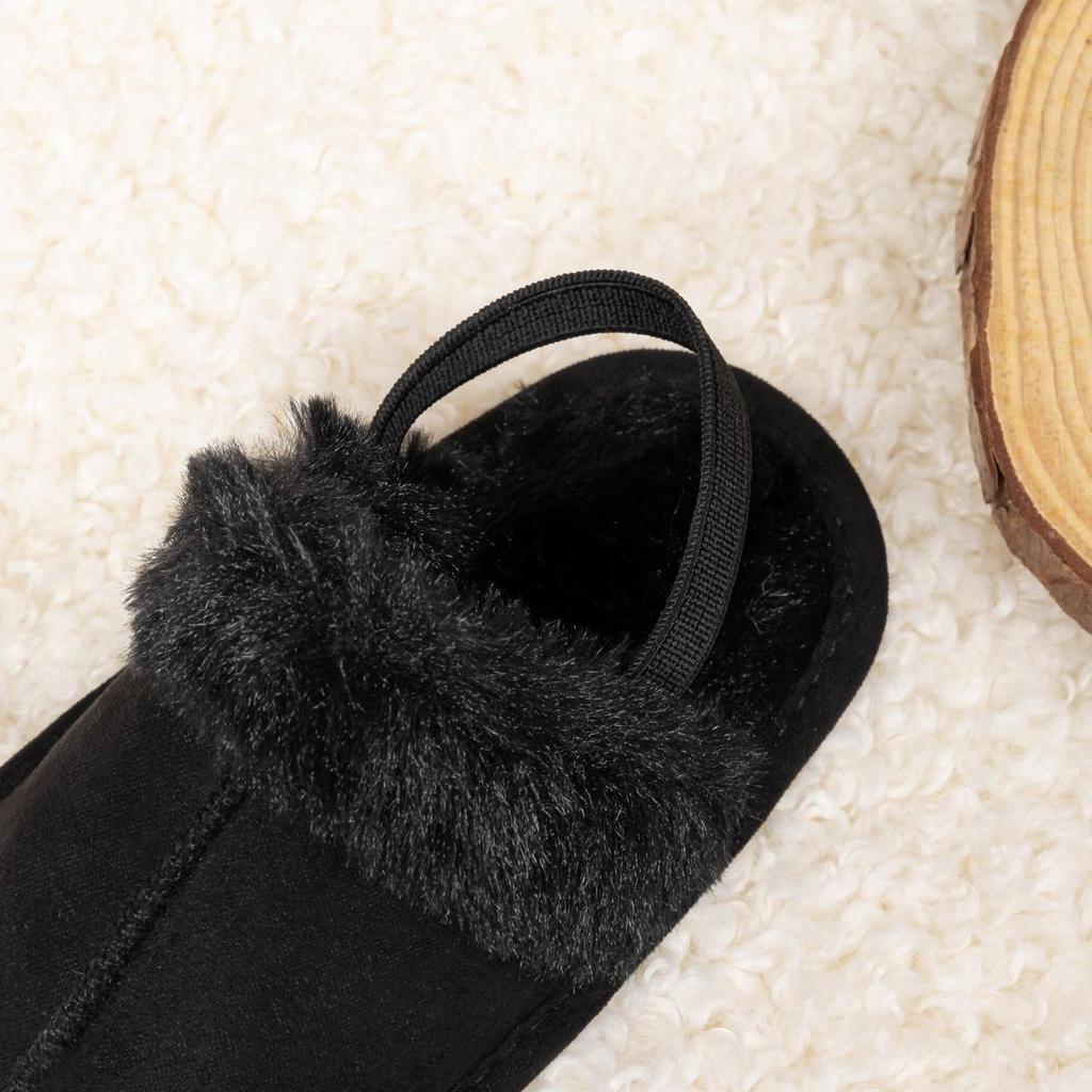 Warm Velvet Fur Soft Sole Baby Shoes 0-1 Year - Autumn/Winter Cotton Casual