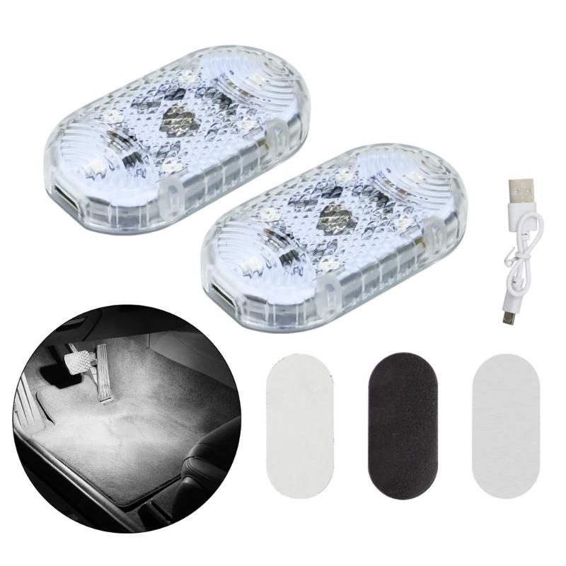 

Светодиодный ночник, автомобильный светодиодный сенсорный светильник, беспроводной внутренний светильник, магнитный автомобильный дверной светильник, перезаряжаемый через USB 5 В 1