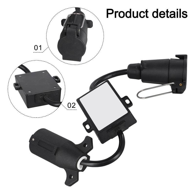 Trailer Light Adapter US To EU Trailer Converter Outdoor Activities Easy Installation Electrical Solution For Boat Trailer