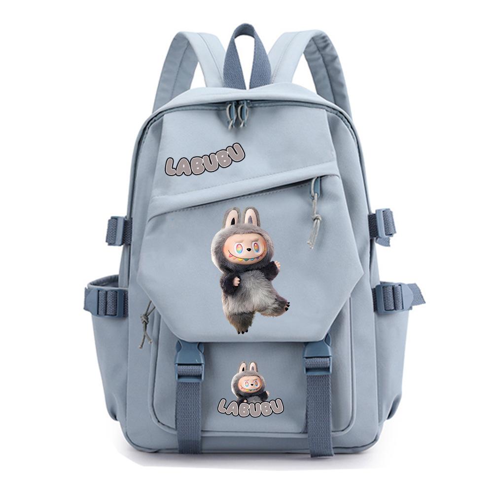 College Style Fashion Backpack Cute Cartoon Print Primary and Secondary School Students Large Capacity Schoolbag