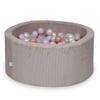 Dry Pool 90x40 Corduroy Light Pink 300 Balls: Transparent, Pearl, Pink Light Pearl, Rose Gold