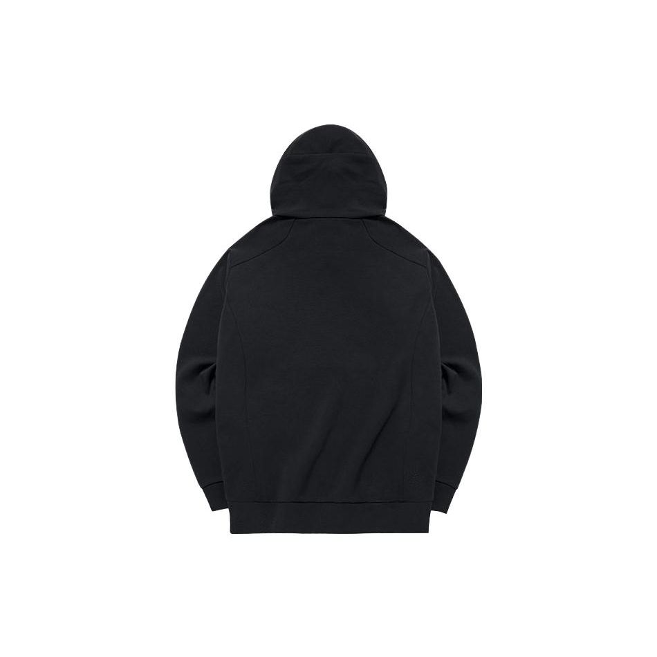 Anta Plain Loose Fit Hooded Jacket Men Jackets Black 152137705-3