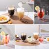 350ml Double-Walled Glass, 2-Piece Set, for Coffee, Tumblers, and Mugs, Insulated, Heat-Resistant, with Handles, Unbreakable, and Perfect as a Gift