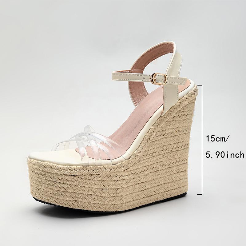 15cm Super High Heels Women Pumps Summer Shoes Platform Party Nightclub Shoes Elegant Ladies Heel Sandals Plus Size 42