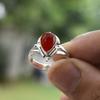 Carnelian Pear Gemstone Solid 925 Sterling Silver Ring, Handmade Designer Ring, Boho Ring, Gift For Her, Christmas Jewelry