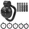 2026 Male Penis Chastity Cage Set Small Chastity Cage 5 Cock Rings With Urethral Sound Plug Penis Bondage Slave Man Sex Toy