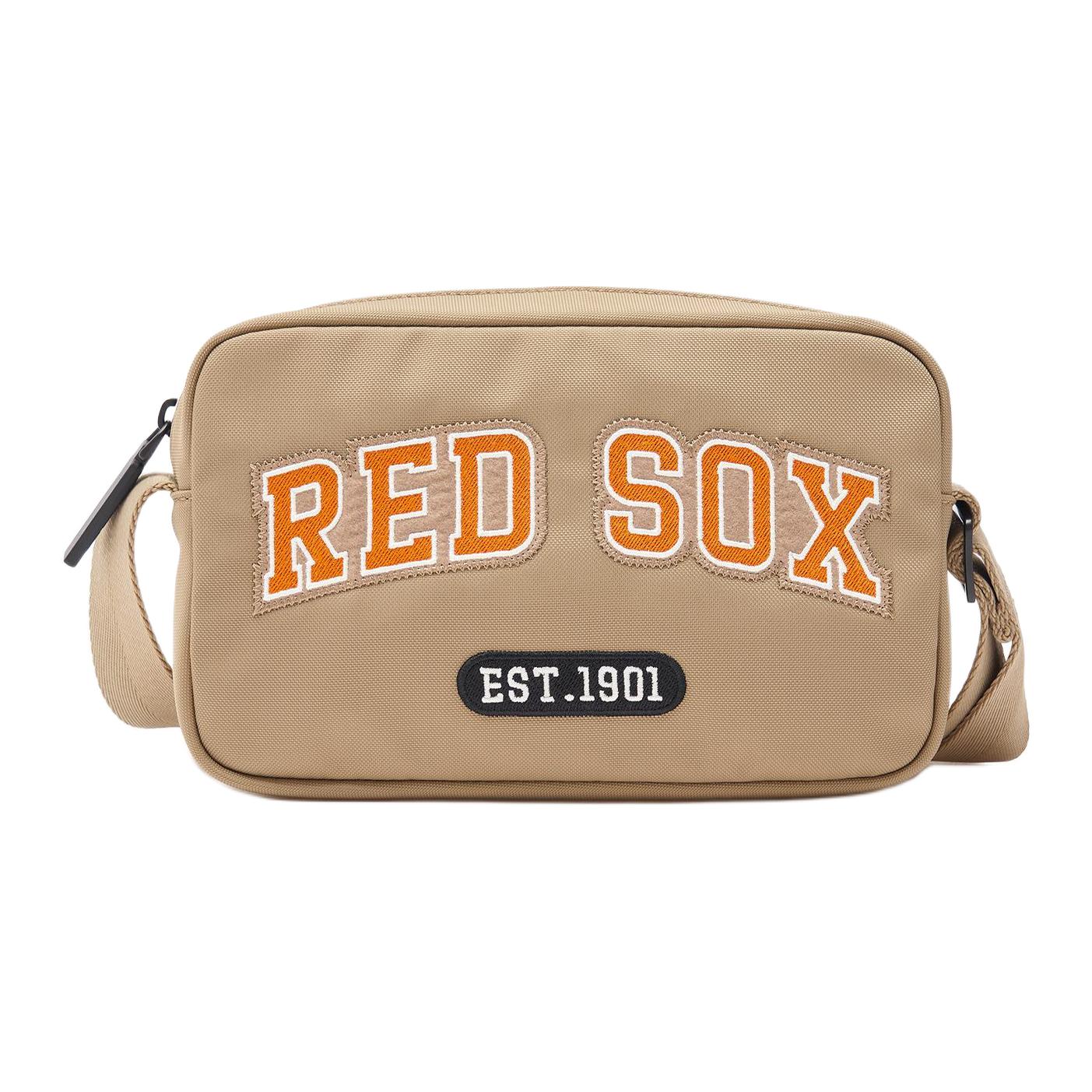 

MLB Brand Logo Versatile Portable Nylon Shoulder Crossbody Bag Women bags Dark-Beige 3ACRM014N-43BGD Dark Beige