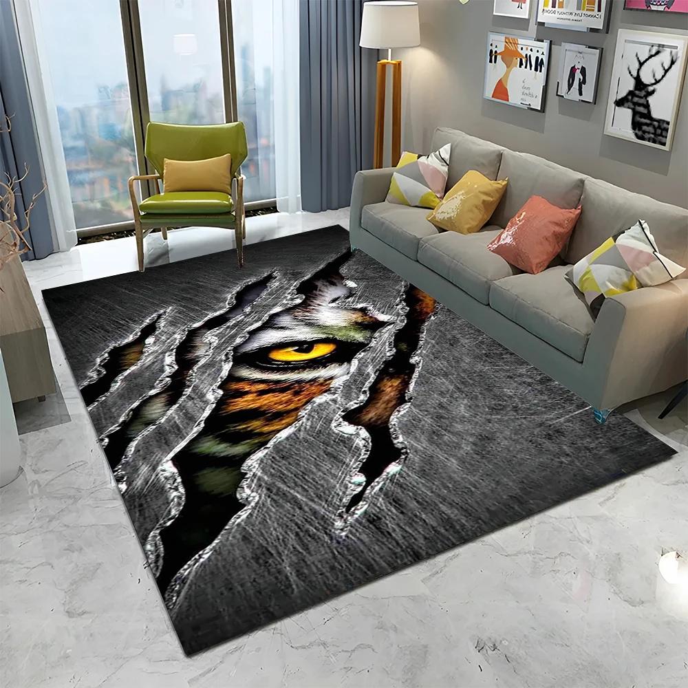 3D Beast Paw Print Claw Cartoon Carpet Rug for Home Living Room Bedroom Sofa Doormat Decor,kids Play Area Rug Non-slip Floor Mat