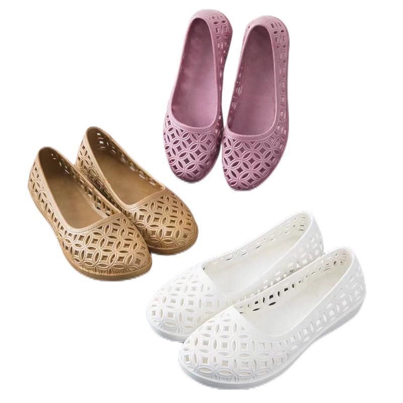 Dámské lehké protiskluzové prodyšné PVC sandály: Ideální pro letní svrchní oblečení