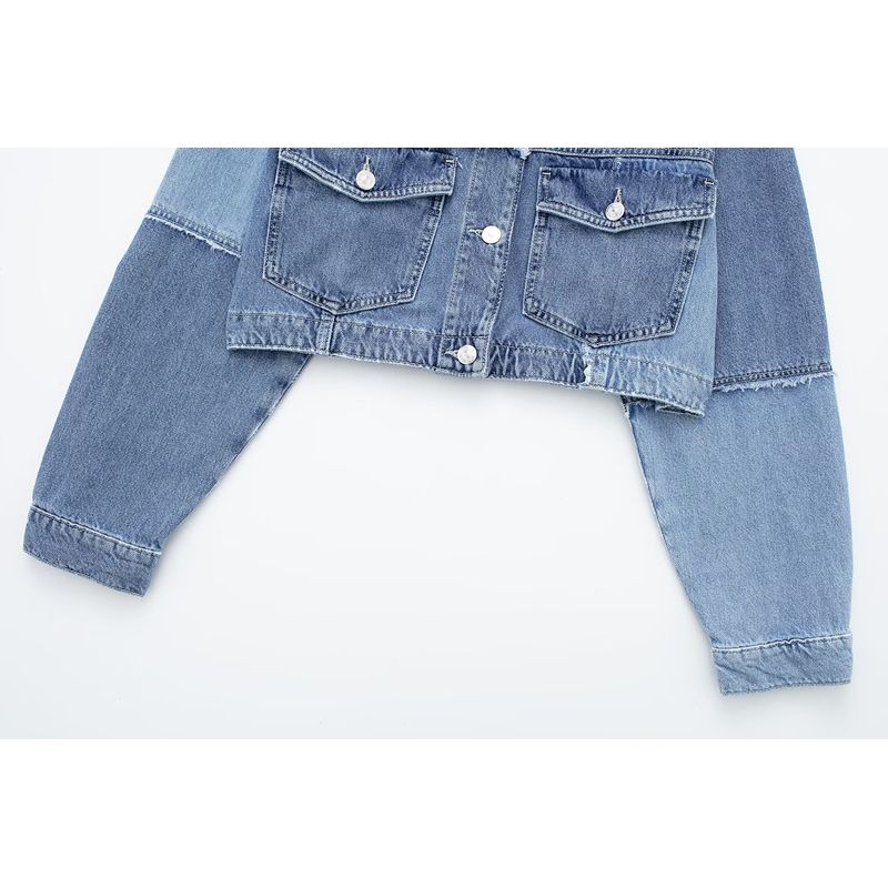 Fashion Wind New Arrival Fashion Women's Fashion Clothing Loose Easiest for Match Patchwork Denim Jacket Coat 6164105 427