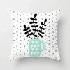 40/45/50cm Cactus Print Throw Pillow Cover Succulent Desert Plant Cushion Cover for Home Sofa Chair Pillow Cover