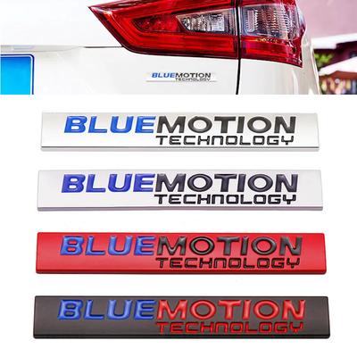 3D Metal Bluemotion Logo zadního kufru Nálepka na blatník Odznak znaku pro Passat B8 Polo Golf 6 7