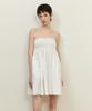 Lady Volume Off-Shoulder Shirring Dress_White