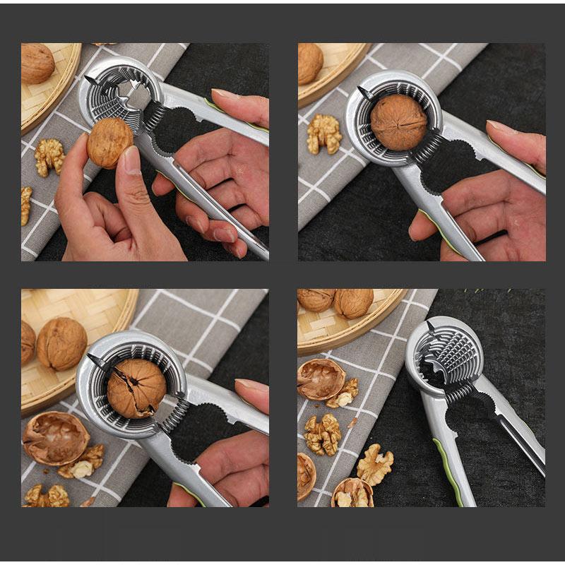 Multifunctional Metal Walnut Clip Multi Functional Household Nutcracker Shelling Tool For Hazelnuts Chestnuts Kitchen Accessory
