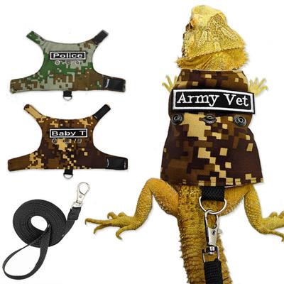 Bearded Dragon Leash with Harness Reptiles Traction Rope Outdoor Walking Training Harness Leash for Reptiles