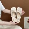 Fashion 2025 Summer New Women's High-heel Casual Sandals Elegant French Style Lace Bow Open Toes Slippers Comfortable Fashion Cool Shoes