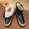 New Men's Winter Plush Snow Boots Fashion Casual Ultrafine Fiber Leather Down High Top Shoes Winter Plush Boots Size 39-44