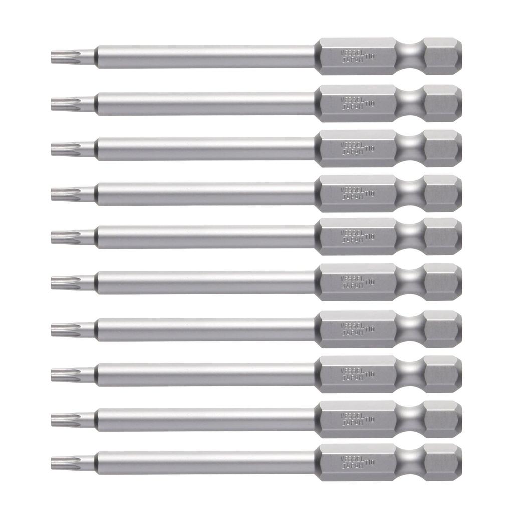 Amazon.co.jp Exclusive VESSEL Torx Bits T10 x 75mm (10-Piece Set) J ZP