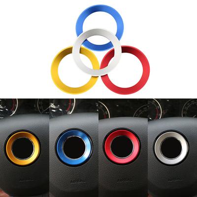 Car Steering Wheel Panel Logo Cover Trim for VW Golf 6 7 MK6 MK7 Jetta MK5 Passat B6 B7 Polo for Skoda Fabia Styling