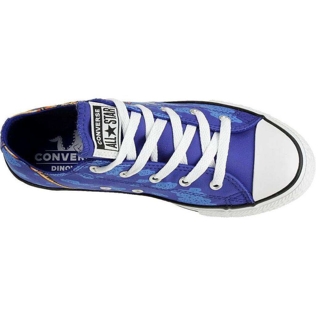 Converse CTAS OX Comfortable Versatile Low-Top Canvas Shoes Kids sneaker Blue White 664247C