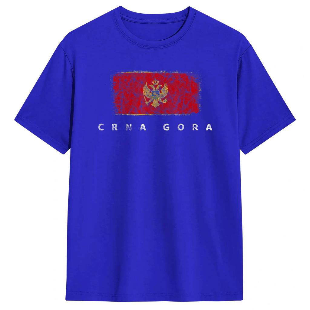 Unisex Unisexs TShirt Montenegro Flag T Shirts Harajuku Summer Tees Y2k Fun Cotton Tops Birthday Gift