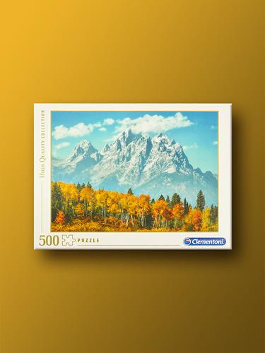 Autumn Grand Teton Mountain 500-Piece Clementoni Jigsaw Puzzle
