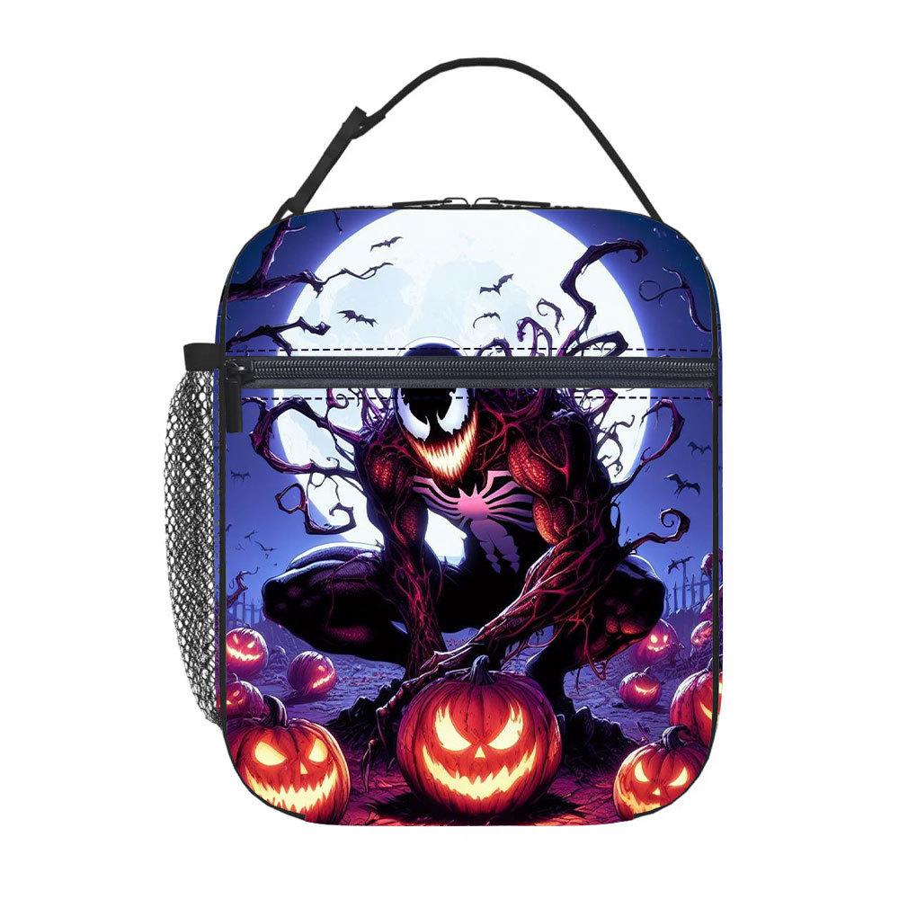 Spider-Man Lunch Bag Anime Cartoon Tote Bag Student Bento Bag Aluminum Foil Thermal Insulation Meal Bag Lunch Box Bag