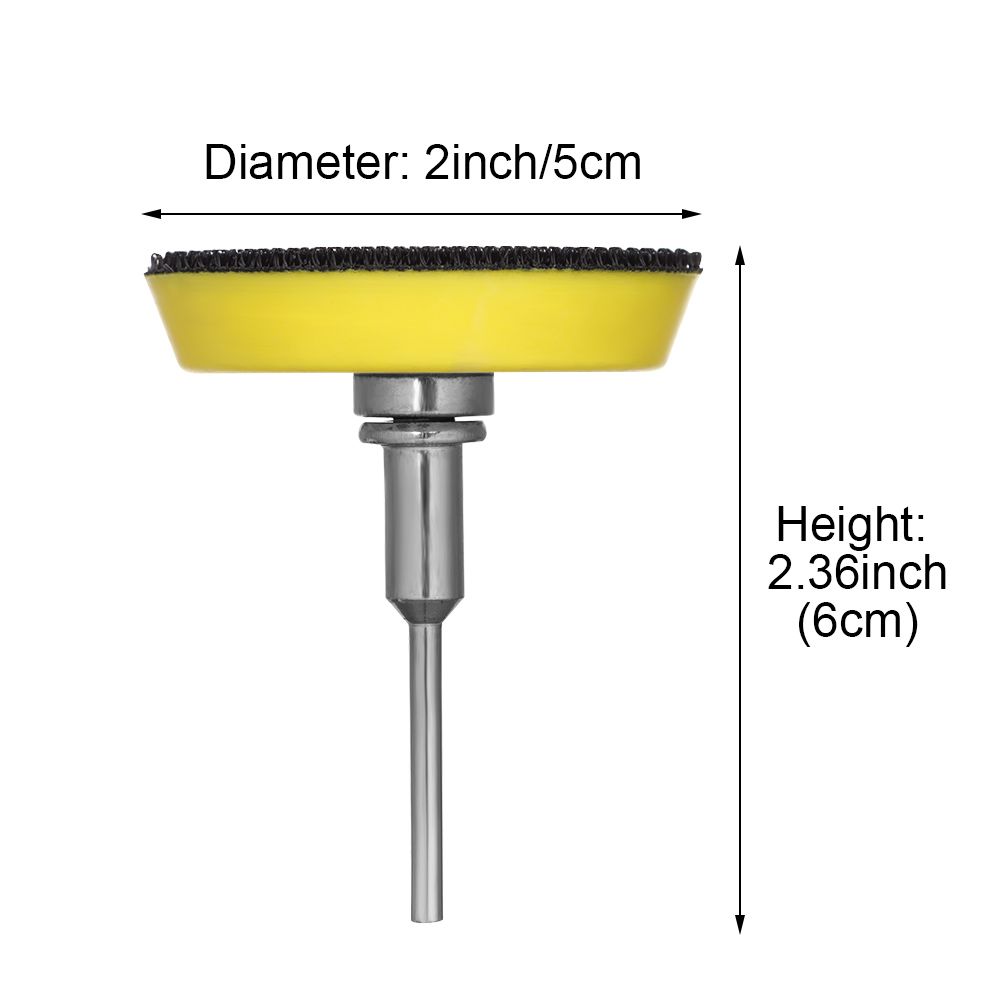 2inch 50mm Sanding Pad Polishing Buffer Pad Backer Plate High Speed Sander Disc with 3mm Shank for Polishing
