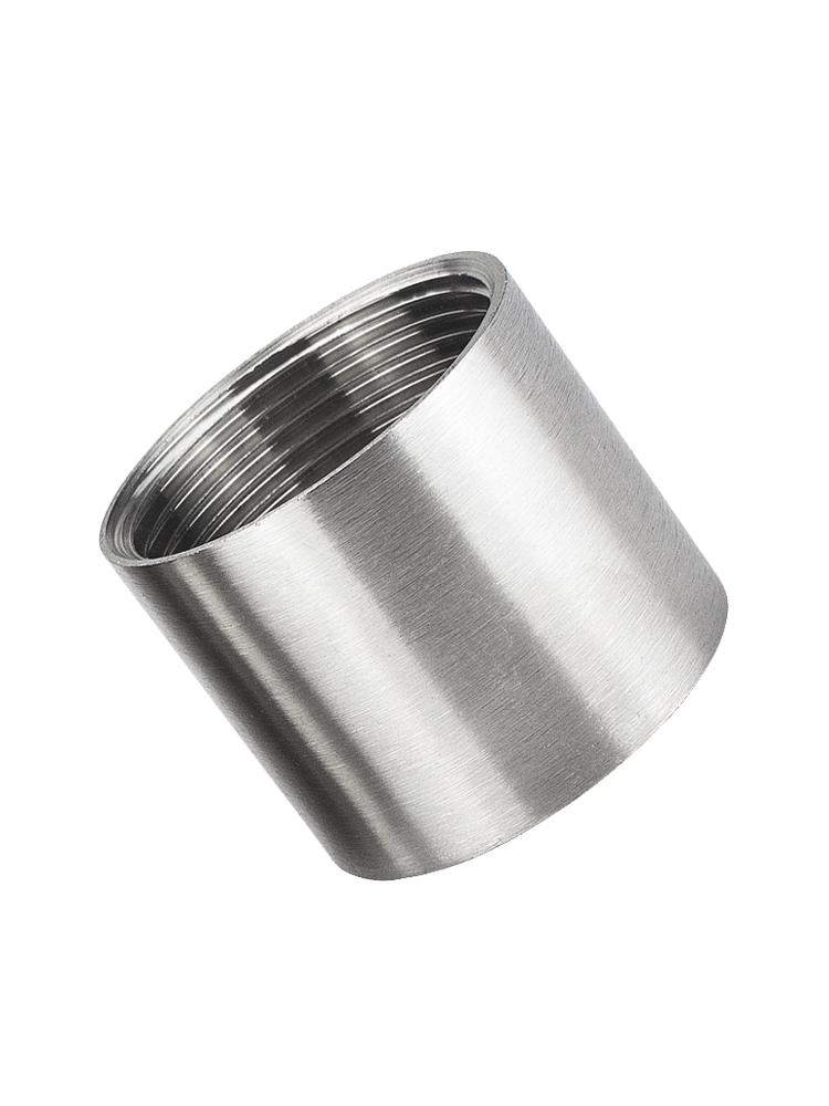 304 Stainless Steel Double Female Thread Pipe Fitting, Internal Thread, 4 to 6 Points, 1 Inch