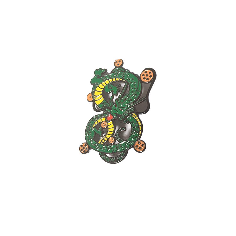 Dragon Ball Shenron Wish-Granting Metal Brooch - Classic Anime Accessory