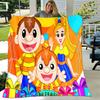 Cartoon B-Bely B-Beto printed throw blanket—lightweight,soft,warm;versatile blanket all seasons—perfect air-conditioning throw,nap blanket