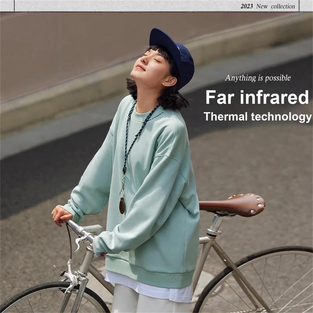 Li Ning Pullover Round Neck Versatile Simple Long Sleeve Top Logo Loose Sweatshirt Unisex Tops AWDTB37-10