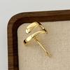 Gold and silver retro metal fashionable hair buckle hair accessories ladies punk elegant high ponytail hairband hair accessories