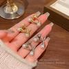 Cold Wind Rear Hanging Pearl Earrings Women's Design Sense Temperament Stud Earrings New Ears
