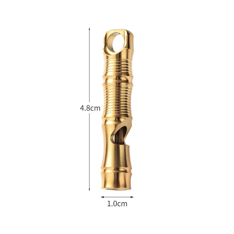 Titanium Survival Whistle Hiking Camping Outdoor Emergency Signaling Lightweight Single-Tube EDC Gear