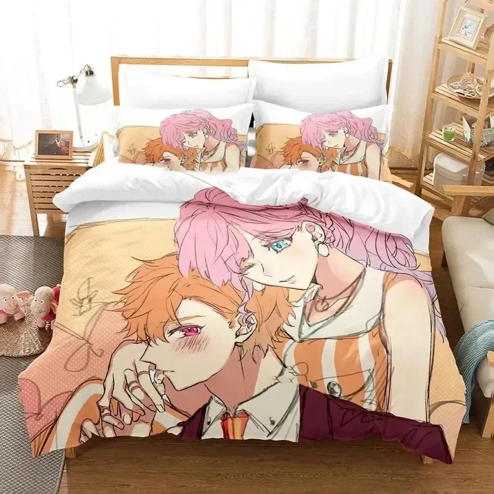 

Comforter Anime Game Cupid Parasite Bedding Set Printed Bed Set With Bed Soft Queen King Size Bedclothes Home Comforter (quilt)-EU Single(135*200cm)3pcs