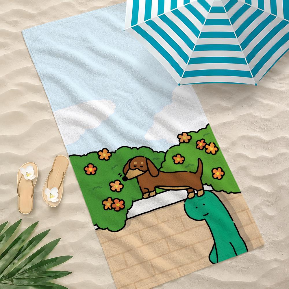 Character JOGUMAN Towel Microfiber Beach Towel Quick Dry Absorbent Soft for Swimming Yoga Resort Travel Camping