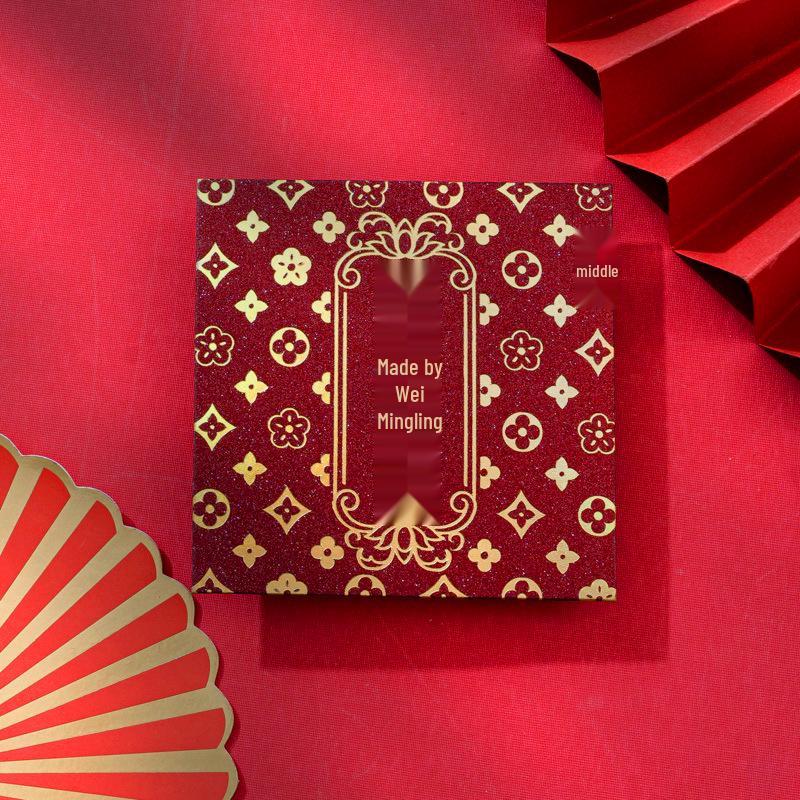 Hong Kong 2026 Light Luxury Red Packet Bag - Fresh Style, High-End, Creative Lucky Money Envelope for Spring Festival. 10 pieces per pack