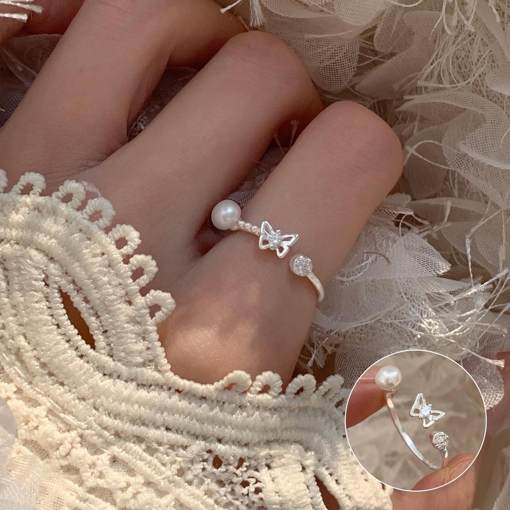 Xiaohongshu S925 Sterling Silver Summer Ring: Women's High-End Niche Light Luxury, Non-Fading Silver Jewelry