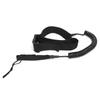 Surfbräde Leash TPU Spiralformad Bekväm Högelastisk Surfing Säkerhet Draglina(Svart )