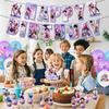Demon Hunters Disposable Party Cutlery Set Tableware Banners Balloons Birthday Decoration Korean Kpop Anime Party Supplies