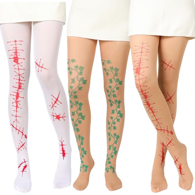 Breathable Stretchable Pantyhose Festive Costume Accessories For Halloween Parties Costume Balls And Long Wear
