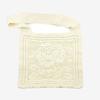 Flower Doily Big Shoulder Cross Bag _ Cream