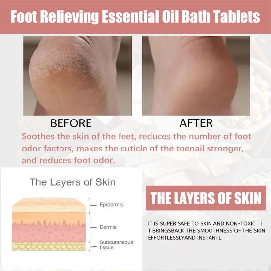 Essential Oil Bath Tablets Repair Calluses & Relieve Soreness And Swelling Body Cleaning