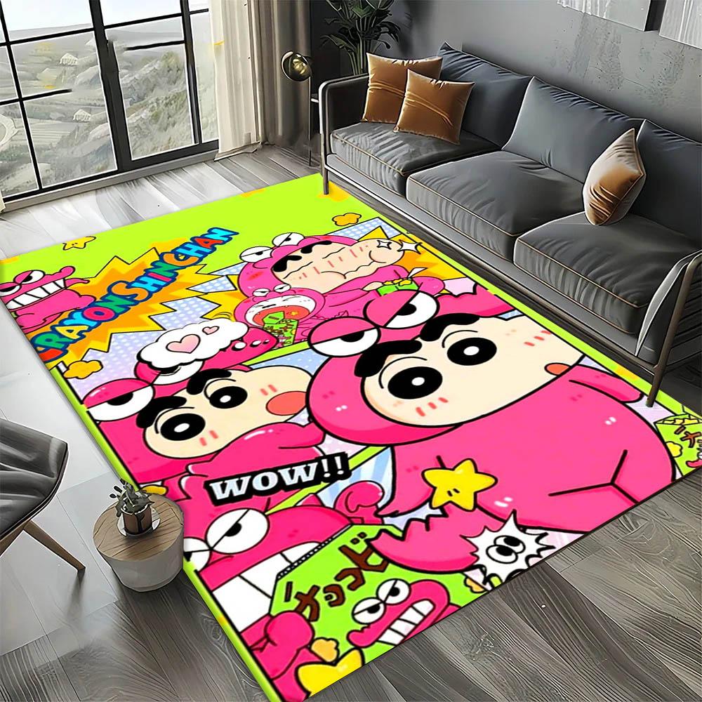 C-Crayon Shin-Chan Cute Cartoon 3D Carpet Rug Art for Room Decor Home Kitchen KidsDoor Gift Kids Area Rug Non-slip Floor Mat